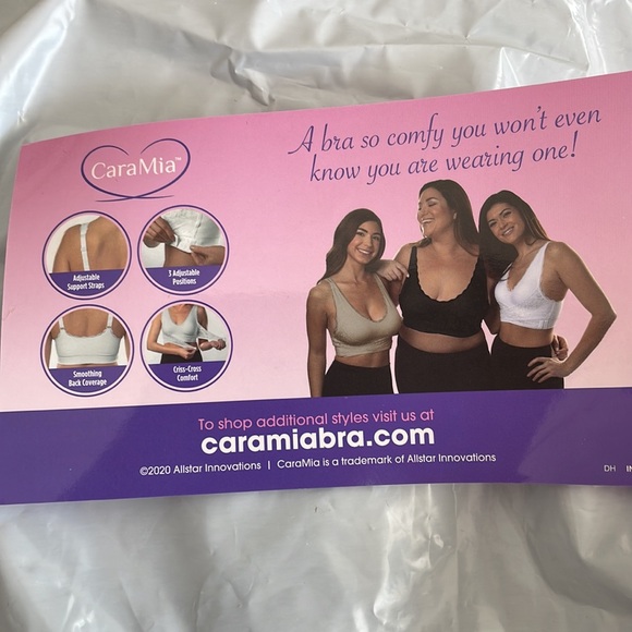 Caramia bra 3pk beige, black and white size 4X - Picture 6 of 7